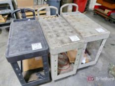 (3) Rubbermaid Utility Carts