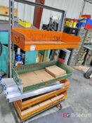 (2) Steel Material Racks w/ Adjustable Bins