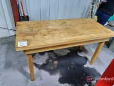 Wooden Table Approx 5 ft x 28