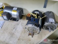 (3) Motors incl Baldor, Leeson, and Mepca