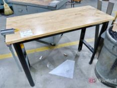 (2) Husky Wood Top Work Table Approx. 48 x 20 and 3 ft tall