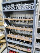 Tool Shelf Approx 7' w/ Assorted (mostly Hardinge) Collets 16 C & 20C