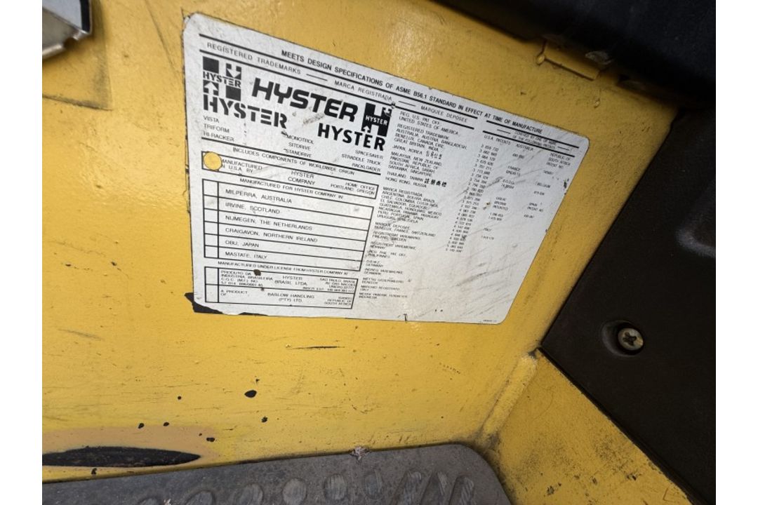 Hyster Lift Truck with 12,265 Hours M: N45ZR-16.5E - Image 11 of 24