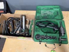 Greenlee Knock-Out Punch Set with Extra Pumps