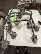 Lot of (4) Greenlee Wire Reel Support Frames (One Missing a Wheel)