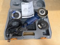 Ryobi 4.5" Angle Grinder, Corded, In Case