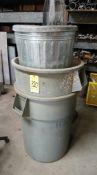 Lot, Trash Cans