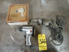 Buffalo Pneumatic 1/2" Pneumatic Drill and Porter Cable Electric Drill