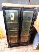 True Model GDM-30-LD Glass Front 2Door Refrigerator, 30"X23 1/2"X56" Tall
