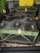 (5) Steel Tables with Machinery Skates Mounted To Top (Heavy Duty)