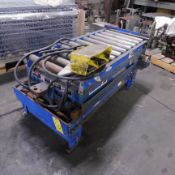 Lewco Roller Conveyor with Autoquip Lift Table, 20" Width, 1,000 Lb. Capacity, Foot Pedal Control