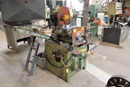 Kalamazoo Model CS350PV 14" Ferrous Circular Cold Saw, s/n 328; 3 HP, 6" Vise Opening, Mitering,
