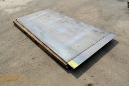 Lot - 12-Gauge, 11-Gauge, 10-Gauge, 1/4", 3/8" and 1" Hot Rolled Steel Sheet Stock on (6) Pallets