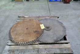 Lot - (4) 28" Circular Saw Blades on (1) Pallet