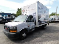 2020 GMC Savana Box Truck, 93,404 Miles, 6 Liter Gas, 14' Box, Dual Rear Tires, Tommy Electric