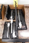 (4) Mitutoyo 6" Dial Calipers and (1) Mitutoyo 12" Dial Calipers