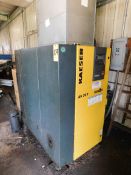 Kaeser Model AS 30 T Air Compressor, s/n 1099, 30 HP, 60,904 Hours, New in 2014
