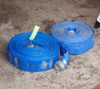 (2) Vinylflow Discharge Hoses