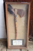 Tomahawk in Display Case