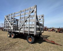 Wood Framed Tandem Axle Hay Wagon