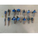 (14) 1/4" Shank Router Bits