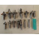 (15) 1/2" Shank Router Bits