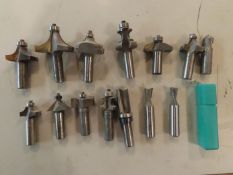(15) 1/2" Shank Router Bits