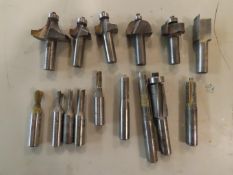(15) 1/2" Shank Router Bits