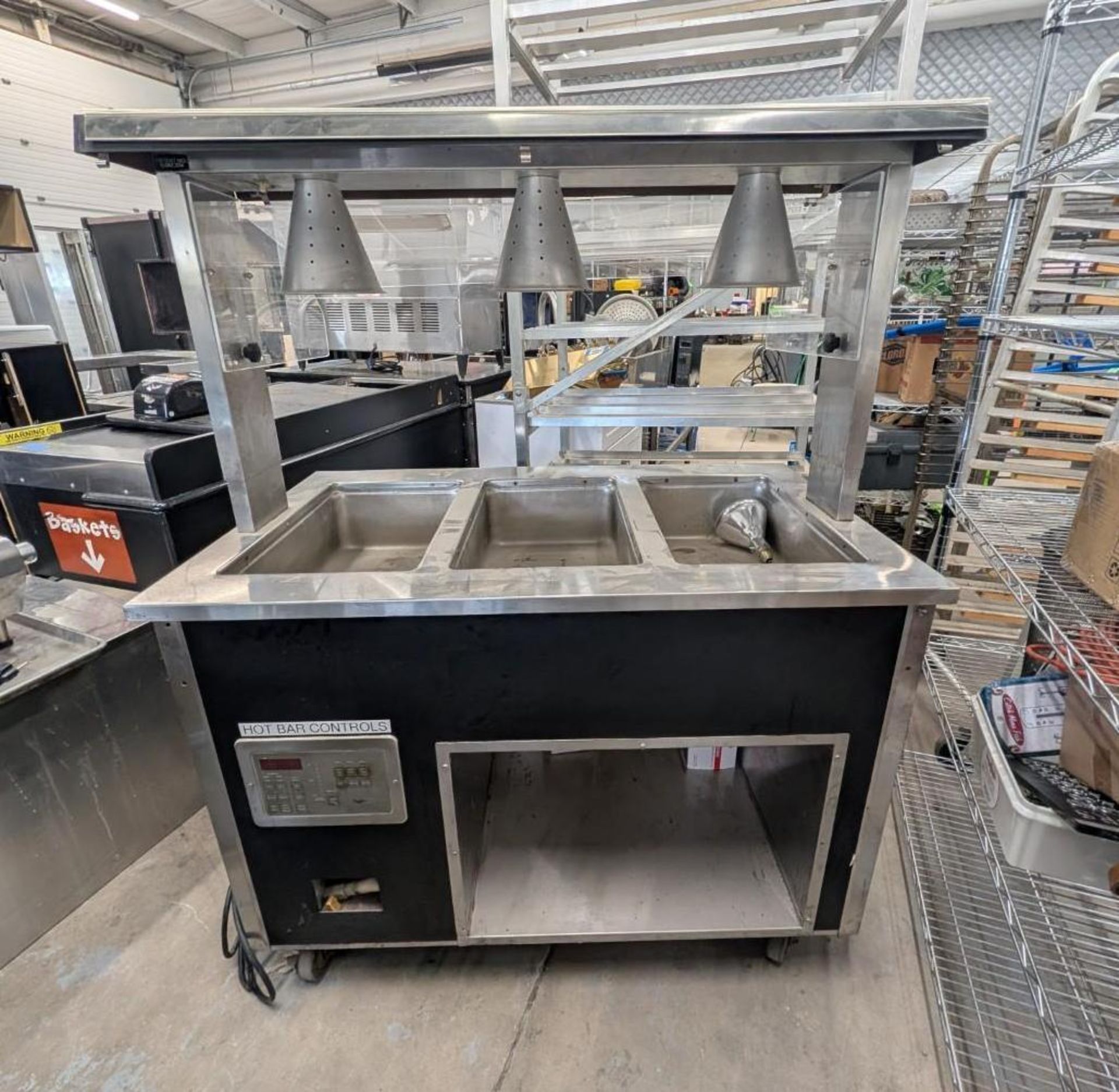 Portable Hot Bar 3-Bay Steam Table