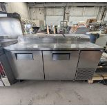 True 2-Door Sandwich Station/Pizza Prep Table