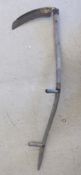Antique Wood Hay Grain Sickle