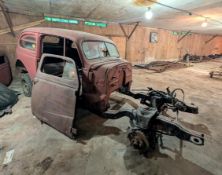 Late 1930's Chevy 2-Door Sedan Frame & Partial Body