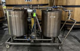 Brew Bev & Dayu 200l CIP System on Rolling Cart