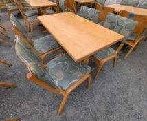 Solid Butcher Block Top Dining Table W/ (4) Chairs