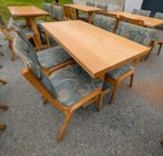 Solid Butcher Block Top Dining Table W/ (4) Chairs