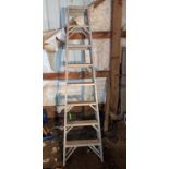 8' Aluminum Double-Sided Step Ladder