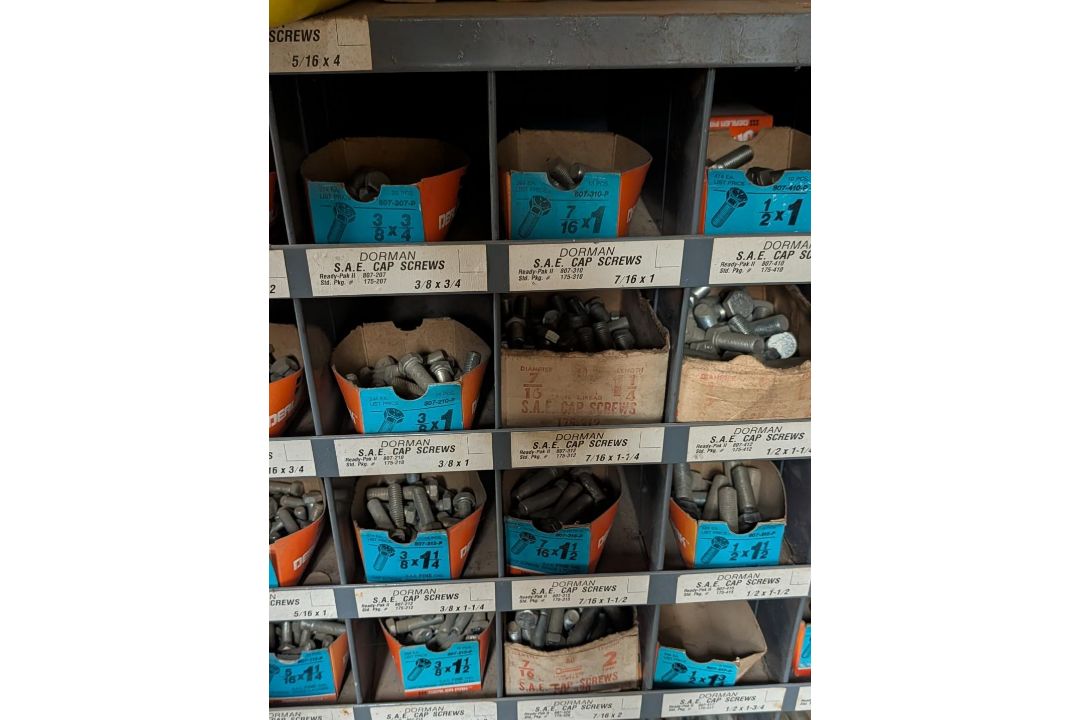 (2) 72 Compartment Wall Mount Fastener Bins w/ Contents - Image 15 of 16