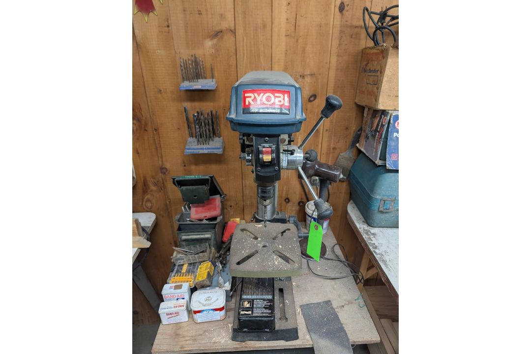 Ryobi 10" Drill Press w/ Large Quantity of Drill Bits - Image 2 of 14