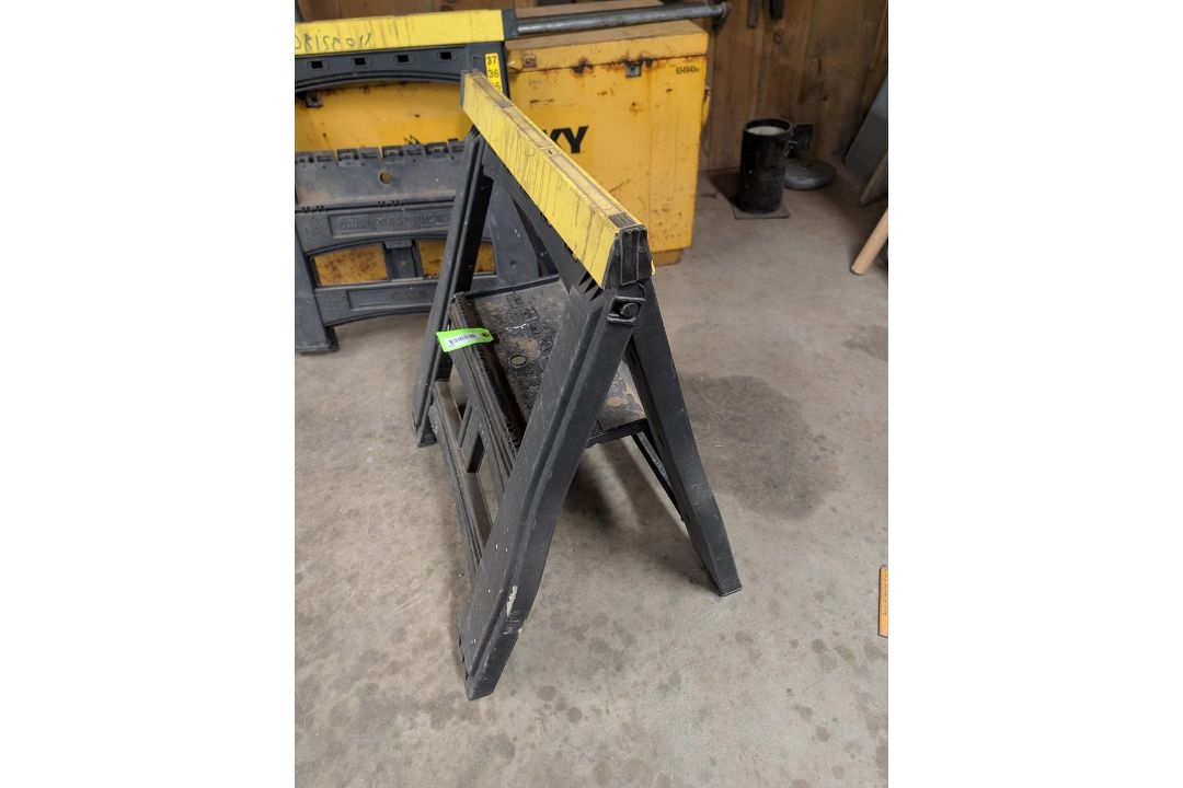 (2) Poly Folding Sawhorses - Image 2 of 8