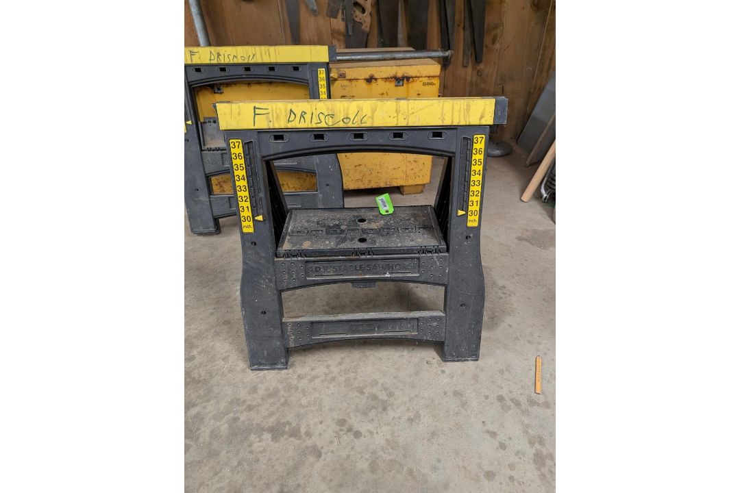 (2) Poly Folding Sawhorses - Image 4 of 8