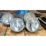 (4) Vintage Automotive Spotlights