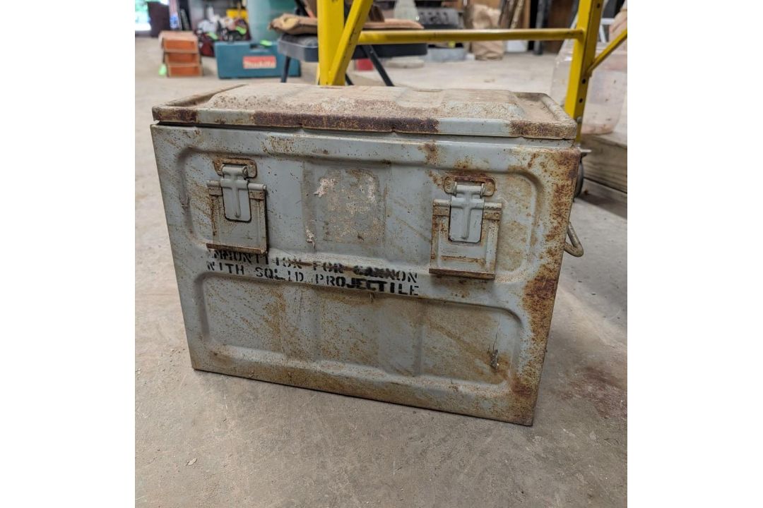 (7) Steel Military Ammo Boxes - Image 2 of 10