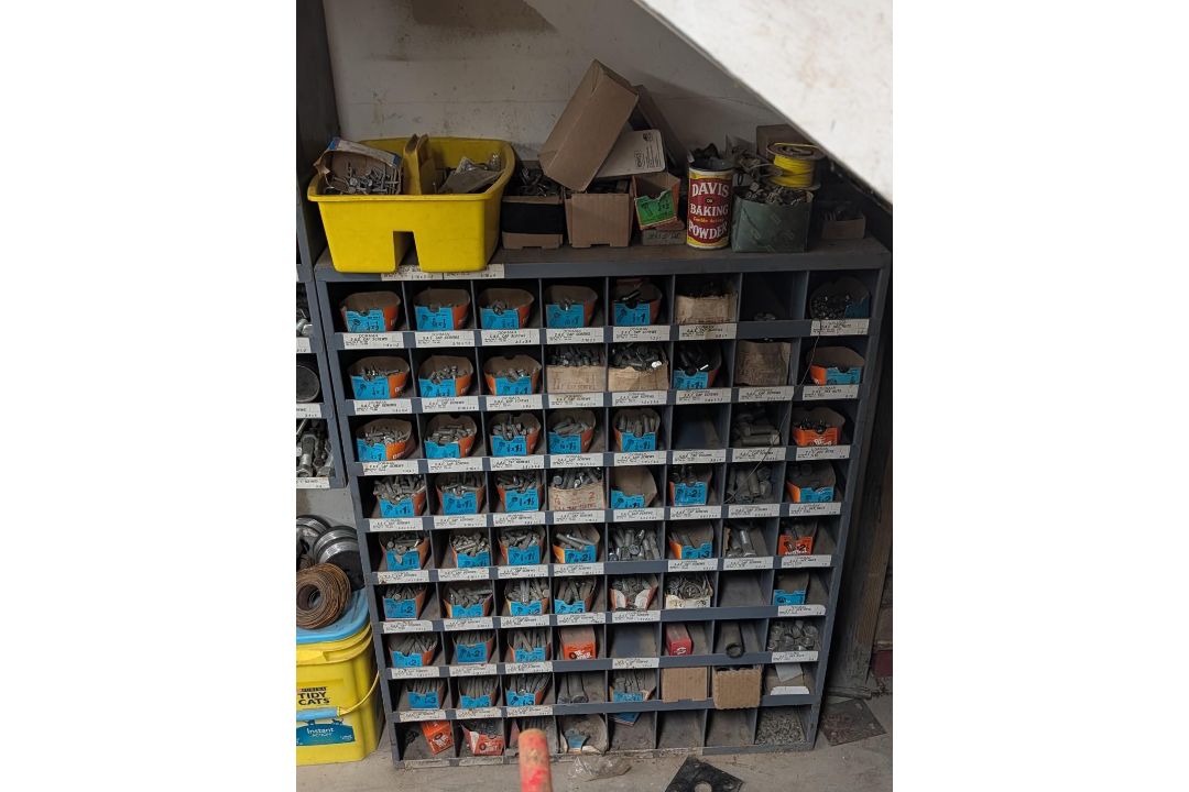 (2) 72 Compartment Wall Mount Fastener Bins w/ Contents - Image 3 of 16