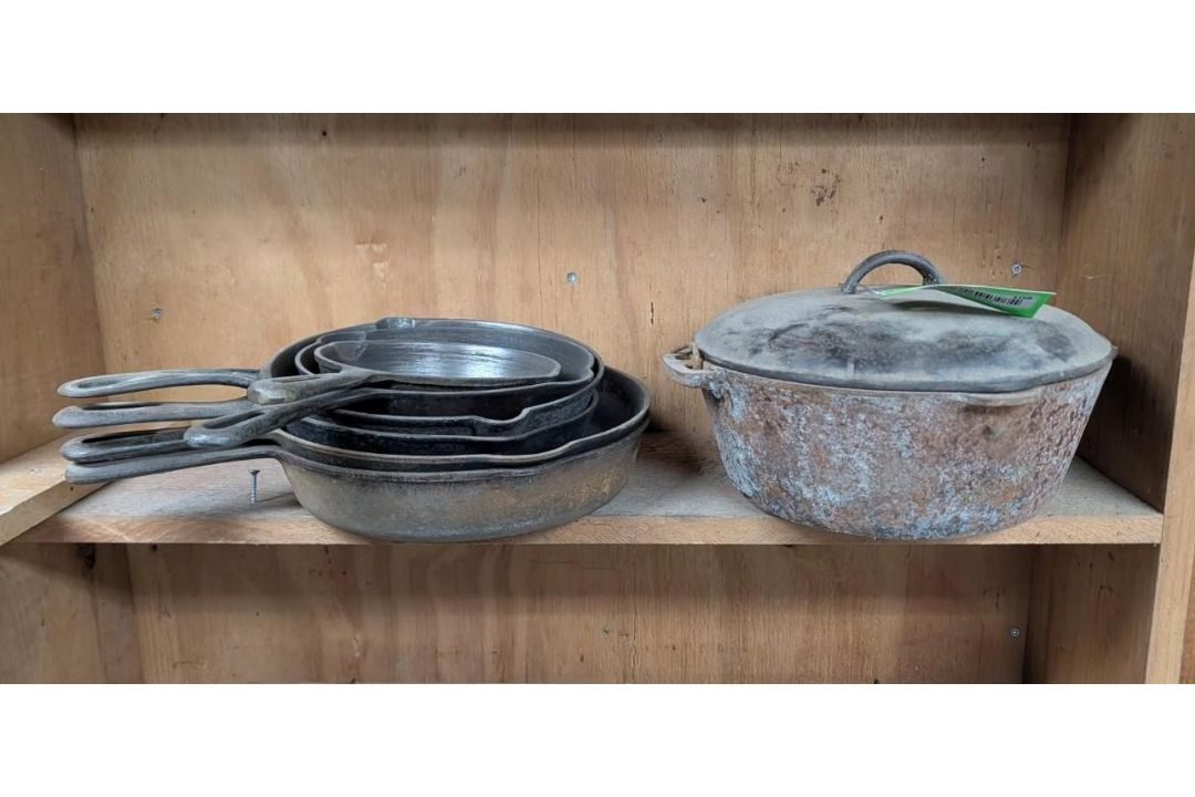 (7) Pieces of Cast Iron Cookware - Image 1 of 7
