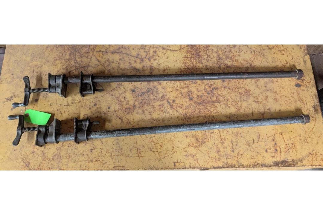 (2) 3' Pipe Clamps - Image 1 of 4
