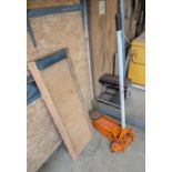 1.5-Ton Hydraulic Floor Jack and Mechanic's Creeper