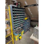 (2) 72 Compartment Wall Mount Fastener Bins w/ Contents