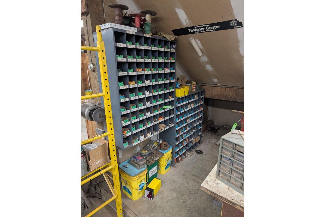 (2) 72 Compartment Wall Mount Fastener Bins w/ Contents - Image 1 of 16