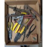 Assorted Wire Strippers, Pliers and Etc.