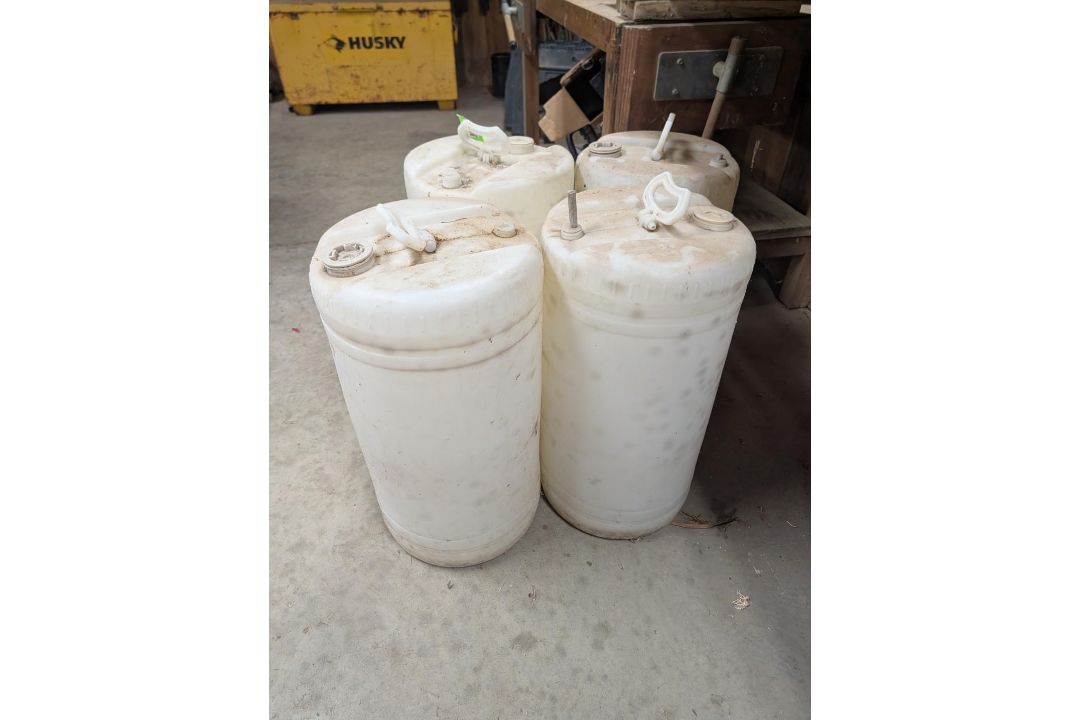(4) 15 Gal Poly Drum - Image 2 of 4